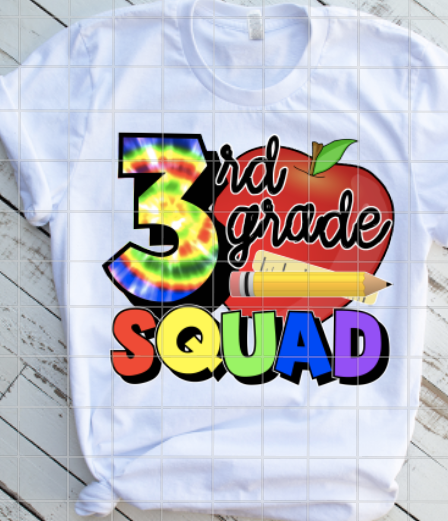 1st - 4th Grade Level Sublimation Transfers