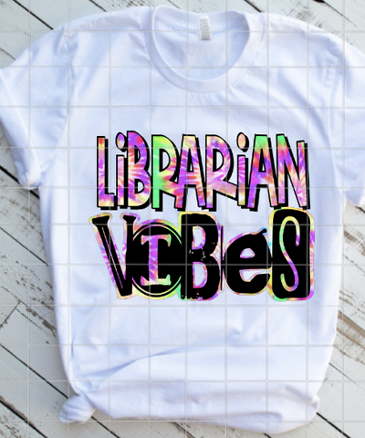 Librarian Vibes, Sublimation Transfer