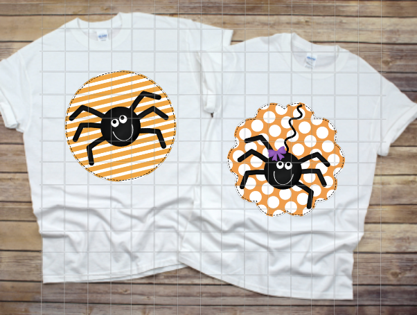 Spider with Bow Sublimation Transfer