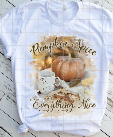 Pumpkin Spice and Everything Nice Sublimation Transfer