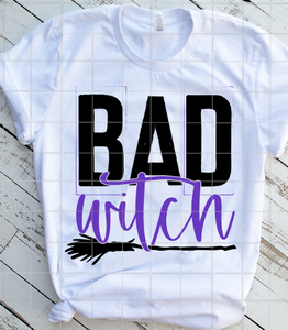 Bad Witch Sublimation Transfer