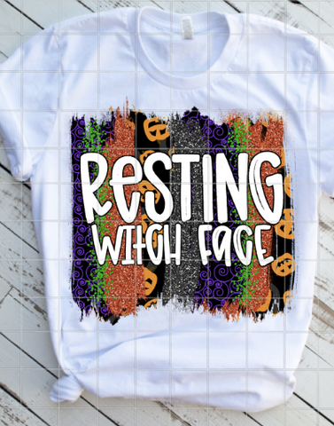 Resting Witch Face Sublimation Transfer