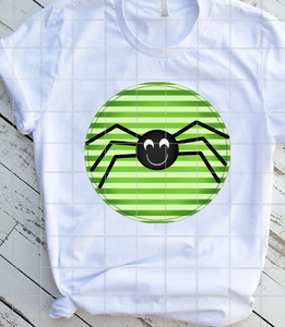 Green Spider with stripes Sublimation Transfer