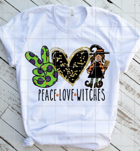 Peace Love Witches Sublimation Transfer