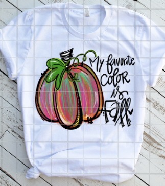 Favorite Color is Fall Sublimation Transfer