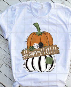 Happy Fall Pumpkins Sublimation Transfer