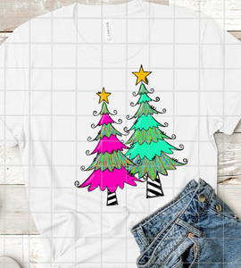 Christmas Trees, Sublimation Transfer