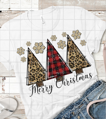 Merry Christmas Trees, Sublimation Transfer