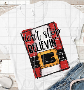 Don't Stop Believing, Sublimation Transfer