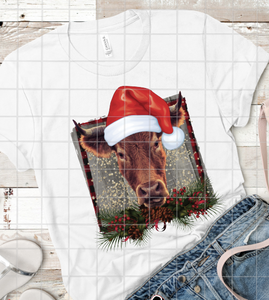 Christmas Cow, Sublimation Transfer