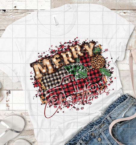 Merry Christmas, Sublimation Transfer