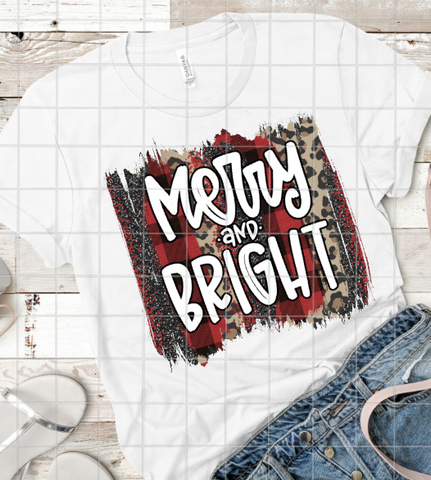 Merry and Bright, Sublimation Transfer