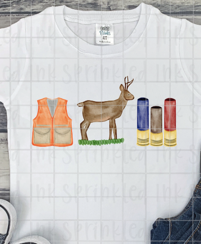 Deer Shells Vest, Deer hunting, Sublimation Transfer