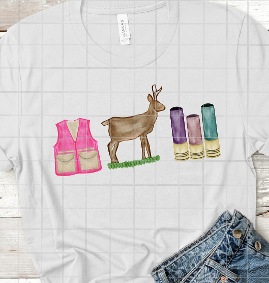 Deer, vest, shell, Deer hunting, Sublimation Transfer