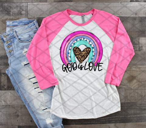 God is Love, Valentine's Day, Ready to press, Sublimation Transfer