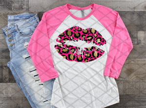 Pink Lips, Valentine's Day, Ready to press, Sublimation Transfer