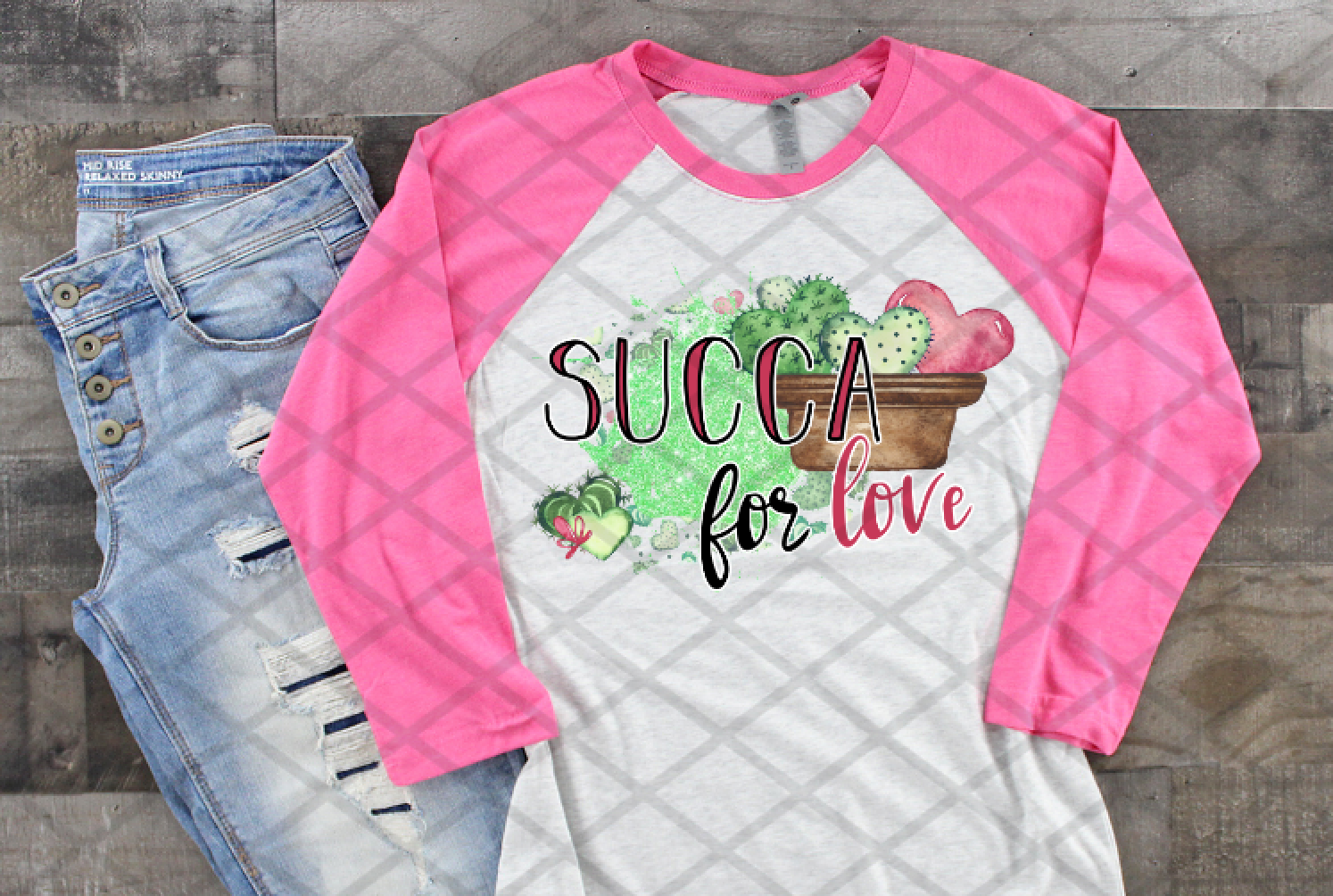 Succa For Love, Valentine's Day, Ready to press, Sublimation Transfer