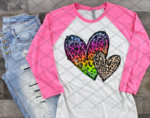 Bright Heart, Valentine's Day Ready to press, Sublimation Transfer
