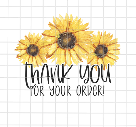 Thank you for your order! 0.11 cents, Packaging Sticker 2x1.8