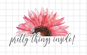 Pretty Things Inside! 0.11 cents, Packaging Sticker 2x1.5