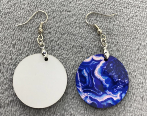 Blank Sublimation Round Earrings