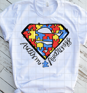Autism Awareness, Ready to Press, Sublimation Transfer