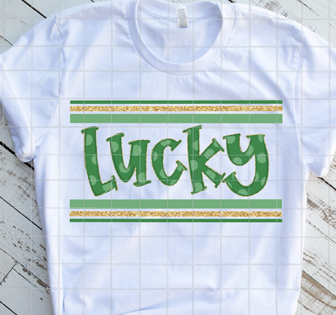 Lucky, Ready to Press, Sublimation Transfer