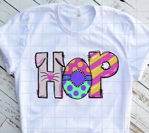 Hop, Easter, Ready to Press, Sublimation Transfer