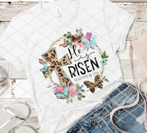 He is Risen, Easter, Ready to Press, Sublimation Transfer