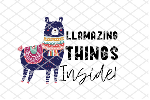 LLamazing Things Inside, 0.11 cents, Packaging Sticker