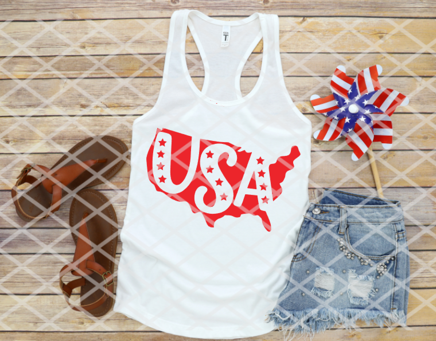 USA Red, Sublimation Transfer
