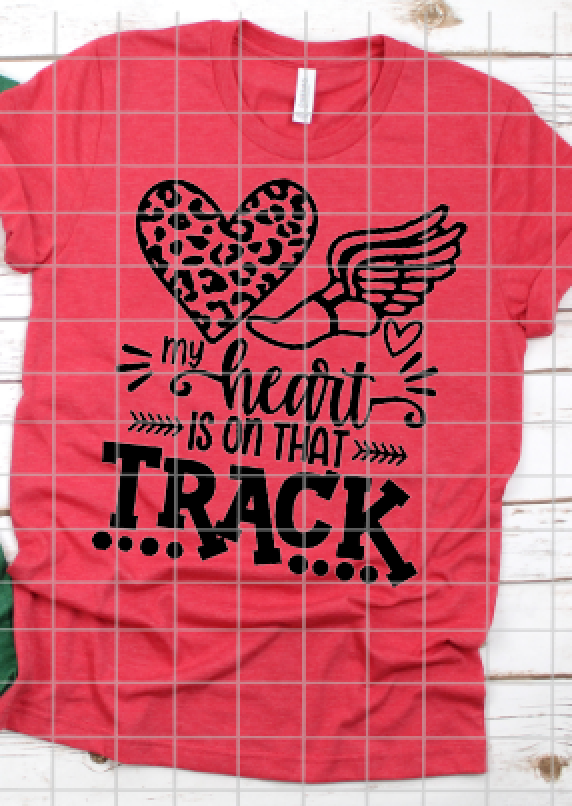My heart is on that track, track, Screen Print, Read to Press, Screen print transfers