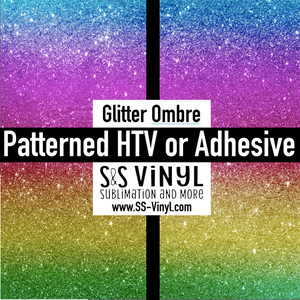 Glitter Ombre Pattern HTV Vinyl