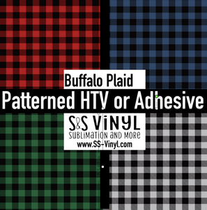 Buffalo Plaid Pattern Permanent Adhesive Vinyl