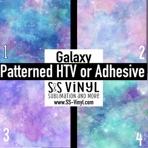 Galaxy Patterned Permanent Adhesive Vinyl