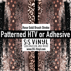 Rose Gold Brush Stroke Pattern Permanent Adhesive Vinyl