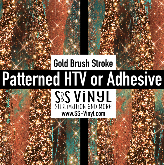 Fall Brush Stroke Pattern Permanent Adhesive Vinyl