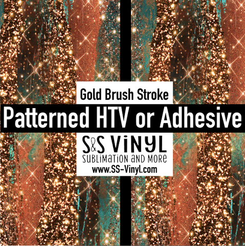 Fall Brush Stroke Pattern Permanent Adhesive Vinyl
