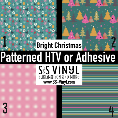 Bright Christmas Pattern HTV Vinyl