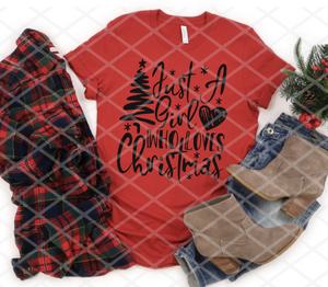 Just a Girl Who Loves Christmas, Screen print transfers