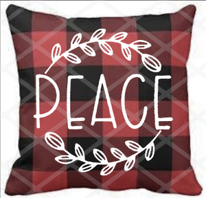 Peace Pillow Screen print transfers