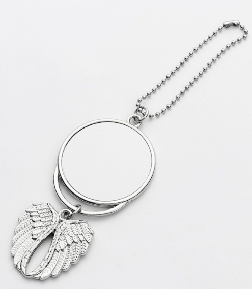 Double Sided Sublimation Angel Wings Memorial Jewelry, Ornament, or Car Hanger