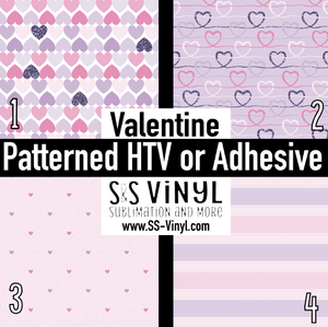 Valentine 2 Pattern Permanent Adhesive Vinyl