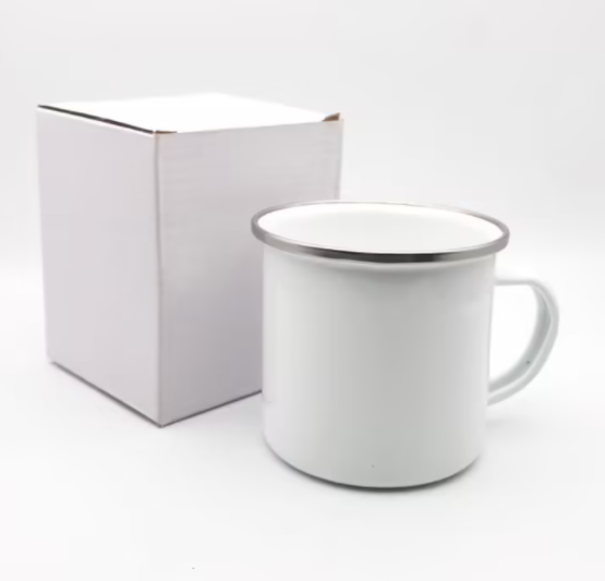 11 oz. White Matte Stainless Steel Camp Mugs for Sublimation