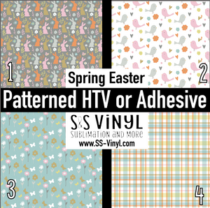 Spring Easter Pattern HTV Vinyl