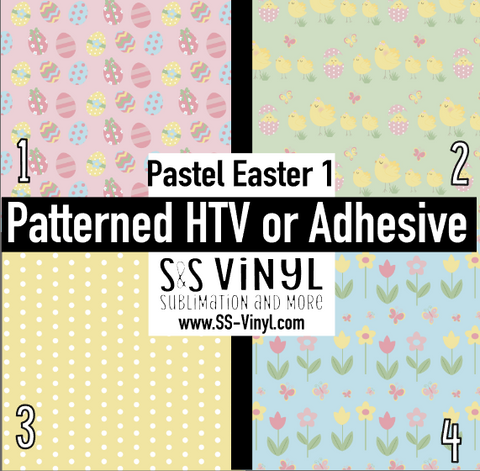 Pastel Easter 1 Pattern Permanent Adhesive Vinyl