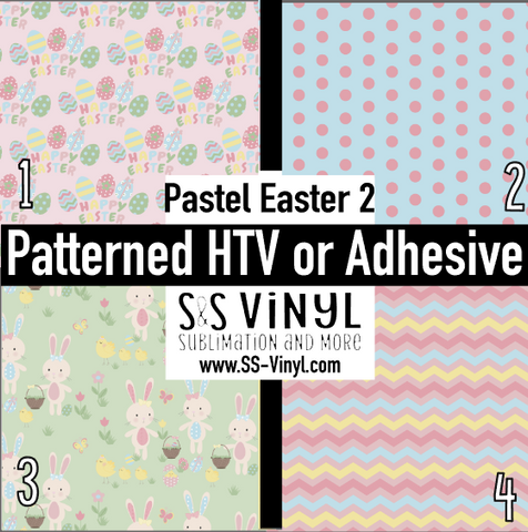 Pastel Easter 2 Pattern Permanent Adhesive Vinyl