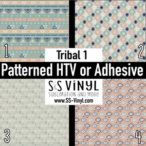 Tribal 1 Pattern Permanent Adhesive Vinyl