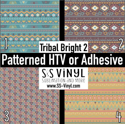 Tribal Bright 2 Pattern HTV Vinyl