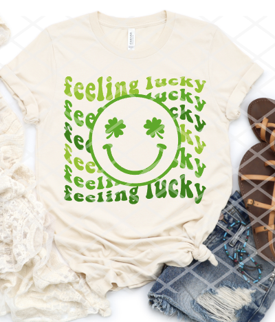Feeling Lucky, St Patrick's Day Sublimation Transfer, Ready to Press
